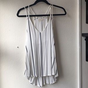 Sophie Rue white and navy tank top